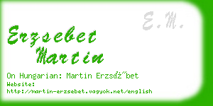 erzsebet martin business card